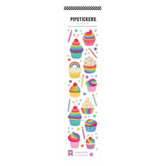 Chromatic Cupcakes Stickers by Pipsticks