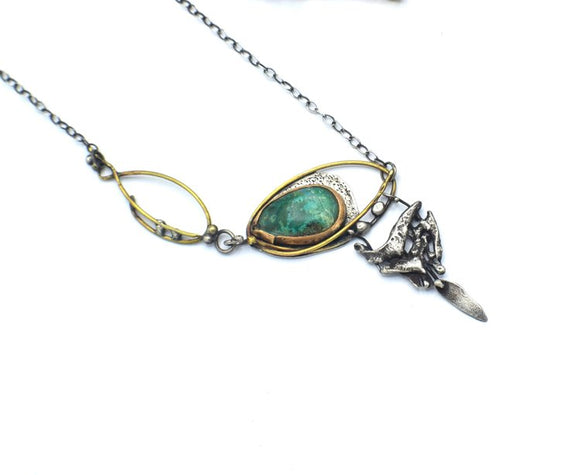 Chrysocolla Necklace by Amber Carlin