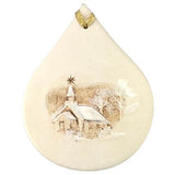 Church in Snow Ornament by Jen Stein