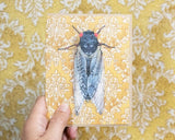 17-year Cicada Blank Greeting Card by Emily Uchytil