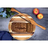 Circle Cutting Board With Juice Groove by Dickinson Woodworking