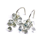 Glass Rossetti Cluster Dangle Earrings by Krista Bermeo