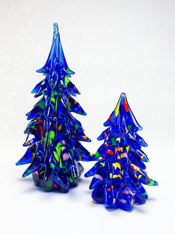 Small Decorated Glass Tree by Grateful Gathers Glass