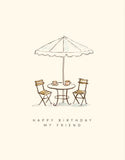 Coffee Birthday Greeting Card by Sweet Julie Marie