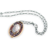 Teaching Coin Moonstone Necklace by Vanessa Savlen