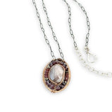 Teaching Coin Moonstone Necklace by Vanessa Savlen