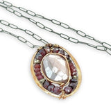 Teaching Coin Moonstone Necklace by Vanessa Savlen