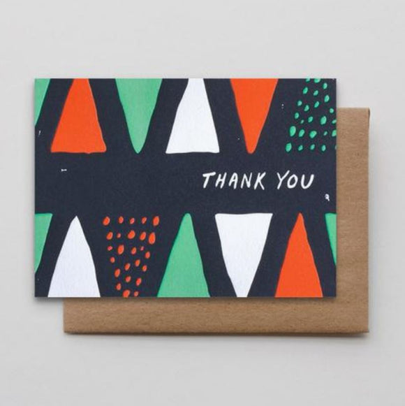 Thank You Cones and Dots Boxed Greeting Cards from Hammerpress