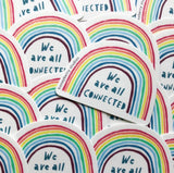 We Are All Connected Sticker by Honeyberry Studios