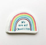 We Are All Connected Sticker by Honeyberry Studios