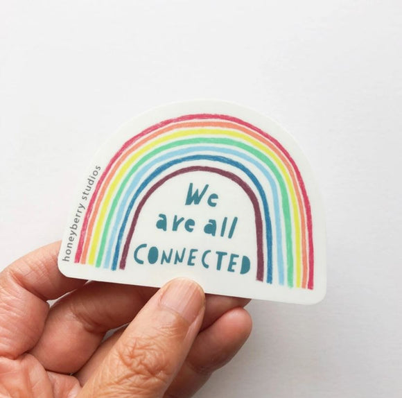 We Are All Connected Sticker by Honeyberry Studios
