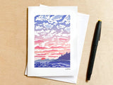 Contemplation West Card by Nan Onkka