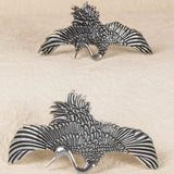 Crane Hair Barrette by Oberon Design