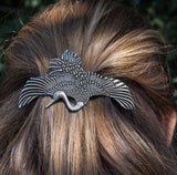 Crane Hair Barrette by Oberon Design