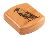 Crow 2” Flat Wide Secret Box by Heartwood Creations