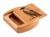 Crow 2” Flat Wide Secret Box by Heartwood Creations
