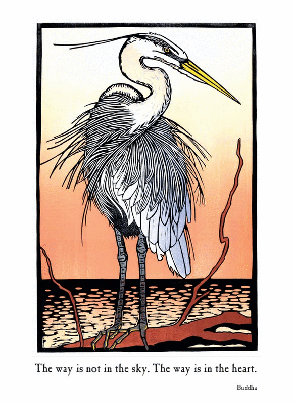 Great Blue Heron Birthday Card from Artists to Watch