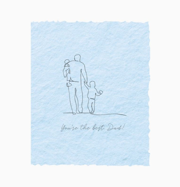 You're the Best Father's Day Greeting Card by Paper Baristas
