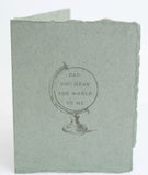 You Mean the World Father's Day Greeting Card by Paper Baristas