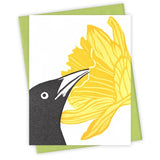 Daffodil Grackle Card by Burdock & Bramble