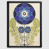 Arts and Crafts Tile Mantel or Wall Clock - Oak/'Craftsman Oak' by Schlabaugh & Sons