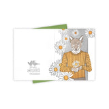 Daisy Coyote Card by Burdock & Bramble