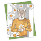 Daisy Coyote Card by Burdock & Bramble