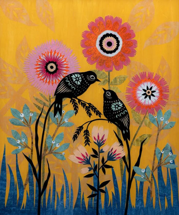 Dance Among The Flowers Print by Angie Pickman
