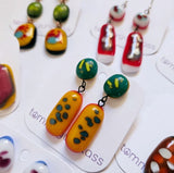 Color Pop Dangly Earrings by TommyGunGlass