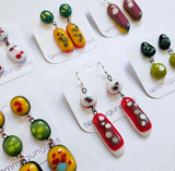 Color Pop Dangly Earrings by TommyGunGlass