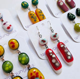 Color Pop Dangly Earrings by TommyGunGlass