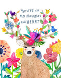 Mule Deer Sympathy  Greeting Card by Honeyberry Studios