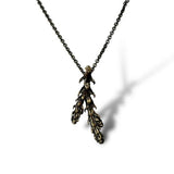Warm Deerhorn Cedar Necklace by Merzatta Jewelry