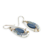 Washed Denim Kyanite Earrings by Vanessa Savlen