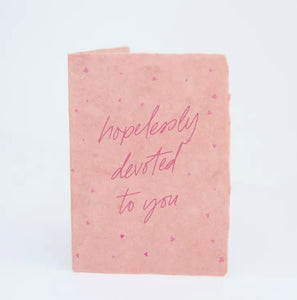 Hopelessly Devoted To You Anniversary Greeting Card by Paper Baristas