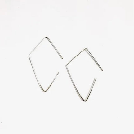 Diamond Hoop Earrings by Trecy Bleich