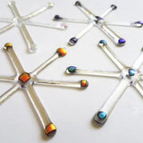 Dichroic Glass Mod Star Burst Ornament by TommyGunGlass