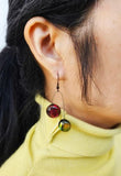 Glittery Dichro Dangle Earrings by TommyGunGlass