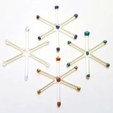Dichroic Glass Mod Star Burst Ornament by TommyGunGlass