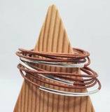 Distressed Light Brown - Original Leather Wrap Bracelet by City Wraps Leather