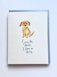Dog Belated Birthday Greeting Card by Sweet Julie Marie