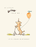 Dachshund Dog Birthday Greeting Card by Sweet Julie Marie