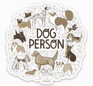 Dog Person Sticker by Gingiber