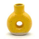 Donut Bud Vase by Keene Pottery