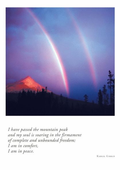 Double Rainbow, Canadian Rockies Sympathy Card from Artists to Watch