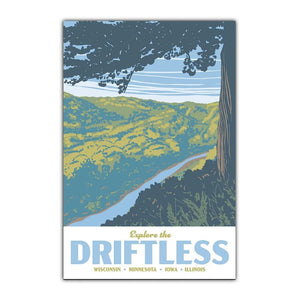 Explore the Driftless Postcard by Bozz Prints