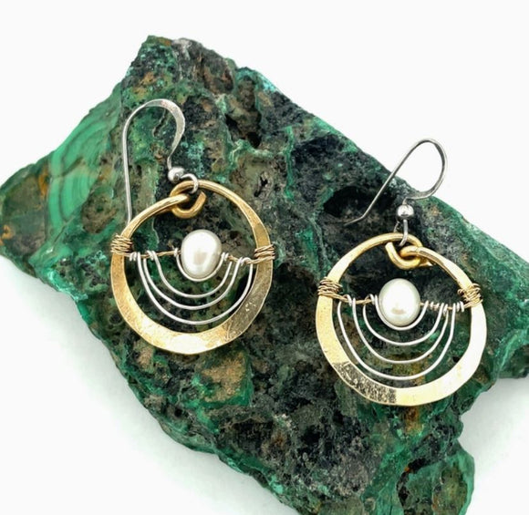 Droplet Pearl Earrings by Vanessa Savlen