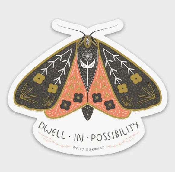 Dwell In Possibility Sticker by Gingiber