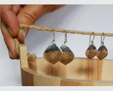 Hammered Teardrop Earrings by Thomas Kuhner
