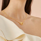 Edith Medium Silver Filigree Necklace by Olmox Fine Filigree Jewelry